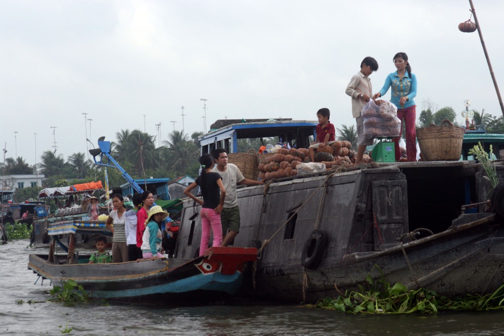 Floating market, Cai Be