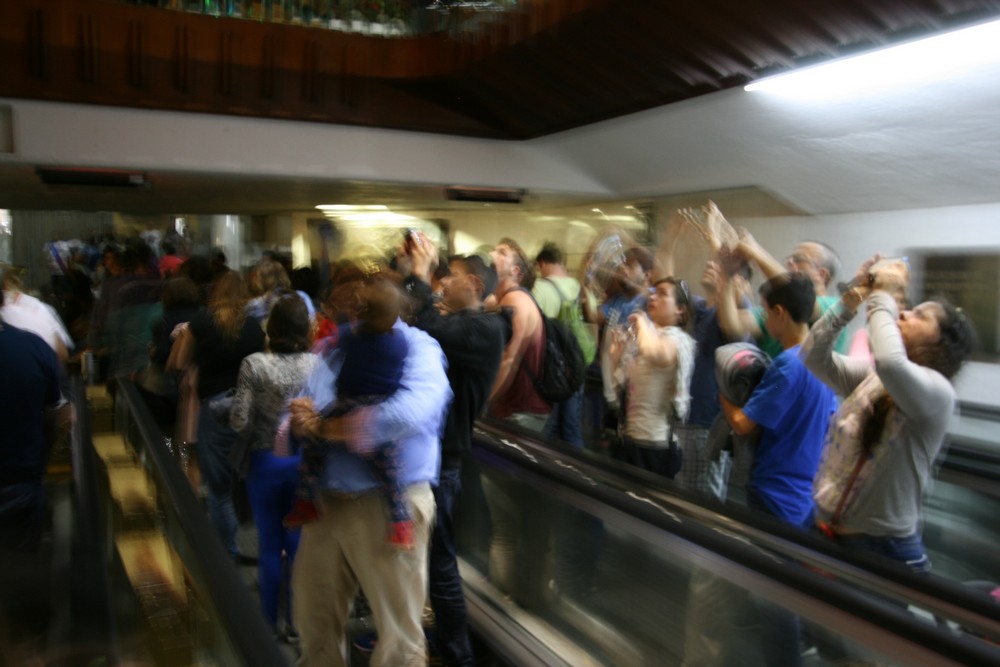 Conveyor belts, Basilica of Our Lady of Guadalupe